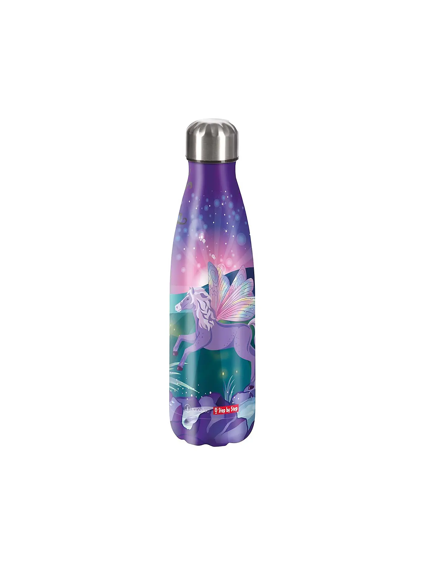 STEP BY STEP | Edelstahl Trinkflasche - Pegasus Emily | 